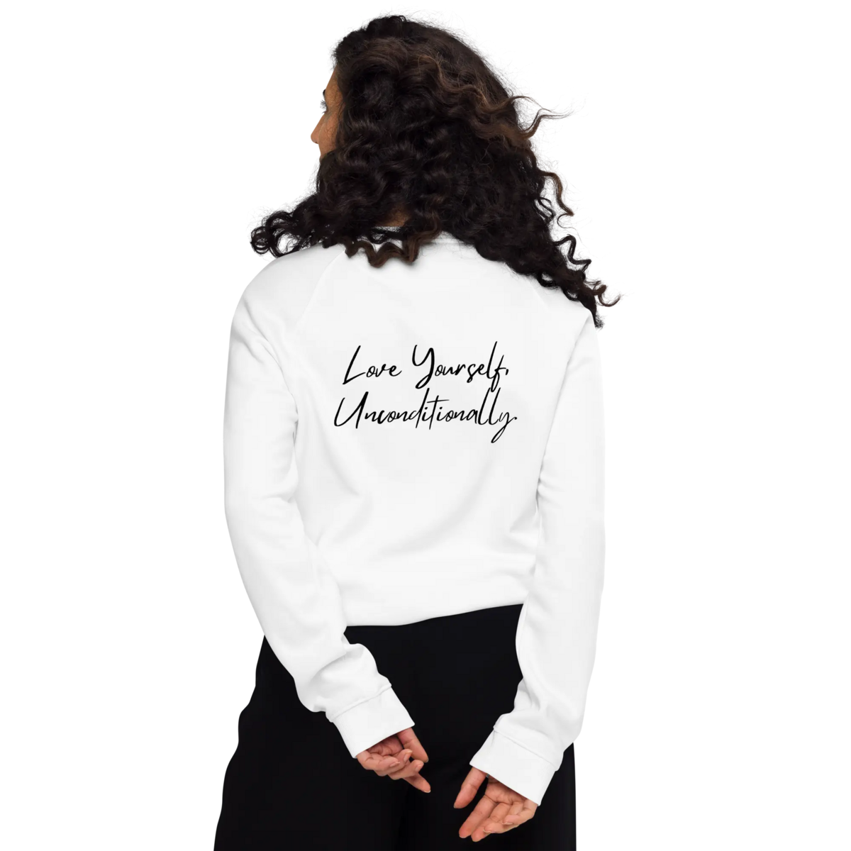 Sweat-shirt bio SELF LOVE Sweat-shirt raglan bio unisexe