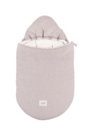 CAR SEAT SWADDLE ORGANIC FLEECE BEIGE MELANGE