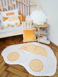 Children's car mat "Honey checkered"
