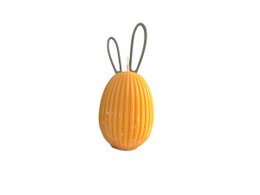 ¡Único! Preciosa vela de huevo de Pascua con orejas de conejito removibles