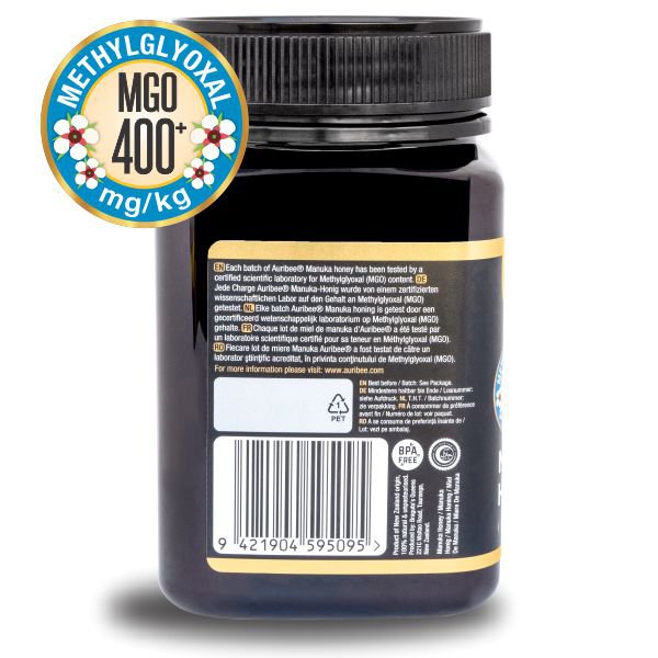 Miel de Manuka 100% pura y cruda MGO 400+ (500 gramos)