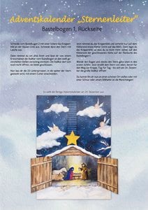 Advent calendar "Star ladder" handicraft sheet