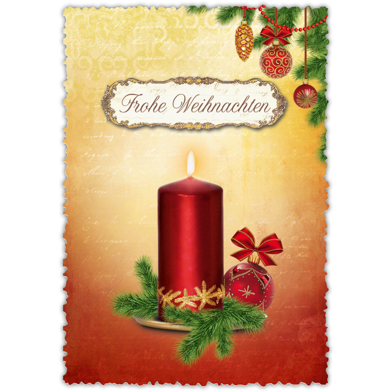 Romantische kerstwenskaart
