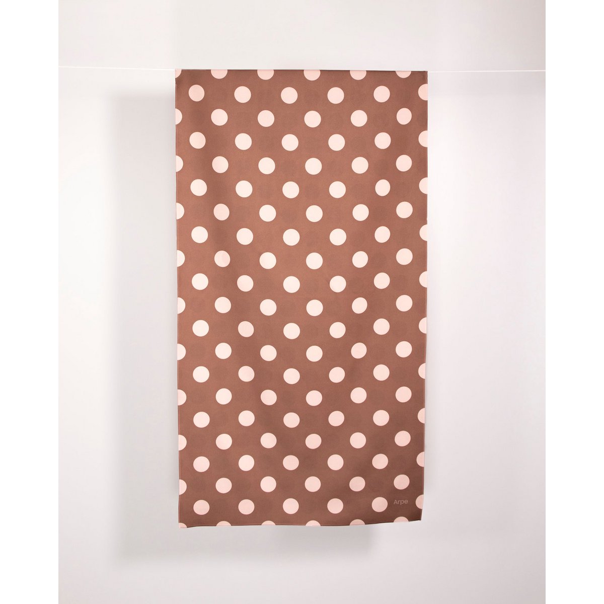 Towel Dots Chestnut Brown