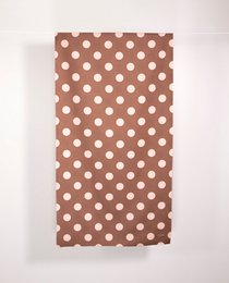 Towel Dots Chestnut Brown