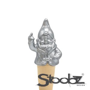 Gnomie selbstbewusste Fick dich Kabouter Zilver 6x4.5x16,5 cm