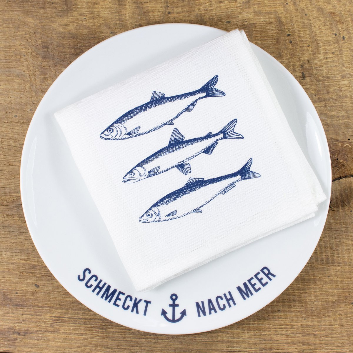 Porcelænstallerken Smager som havet