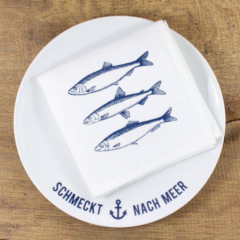 Porcelænstallerken Smager som havet