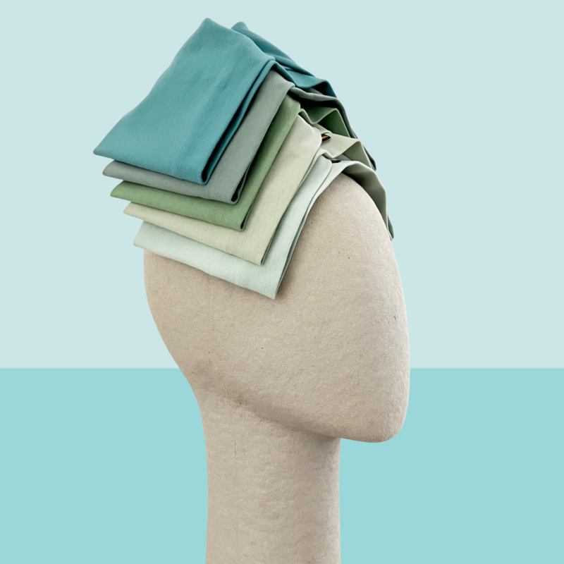 Headband mint shades organic cotton