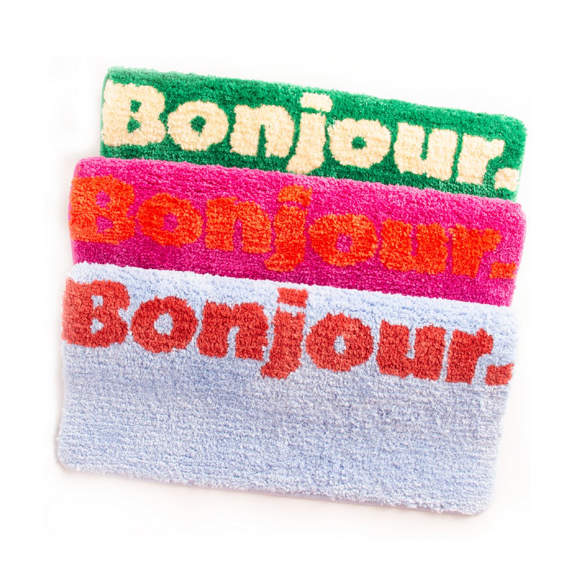 Hellblau Bonjour Bath Matte HF