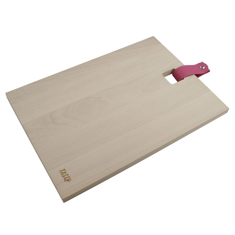Rektangulært skærebræt i træ 35 x 25 cm Tasty Green