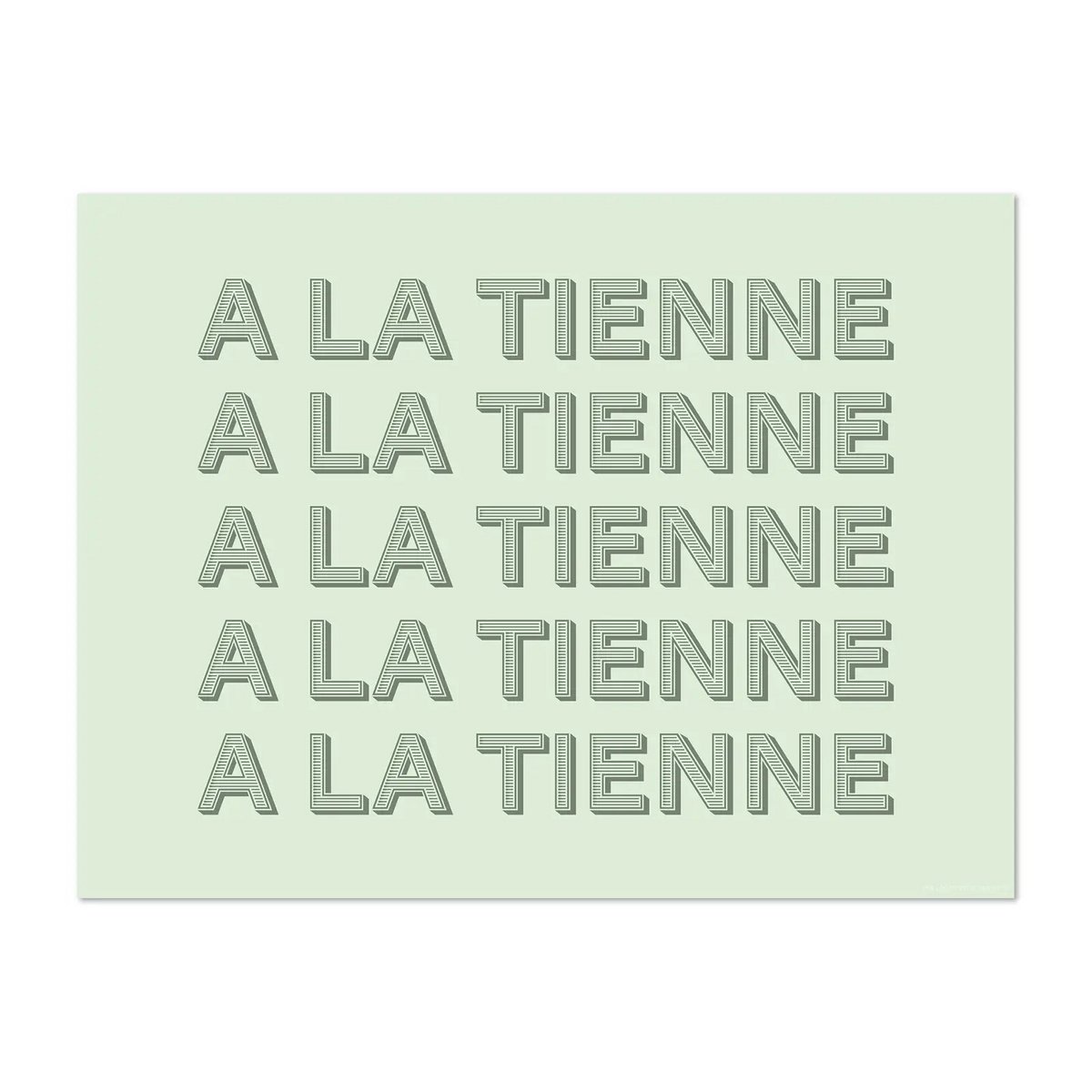 Placemat A la tienne