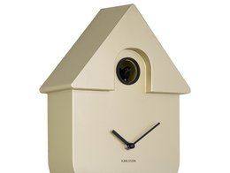 Wandklok Modern Koekoek Metallic