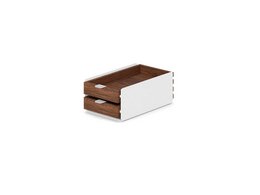 Cajón modular pequeño - Complemento de estante de escritorio doble
