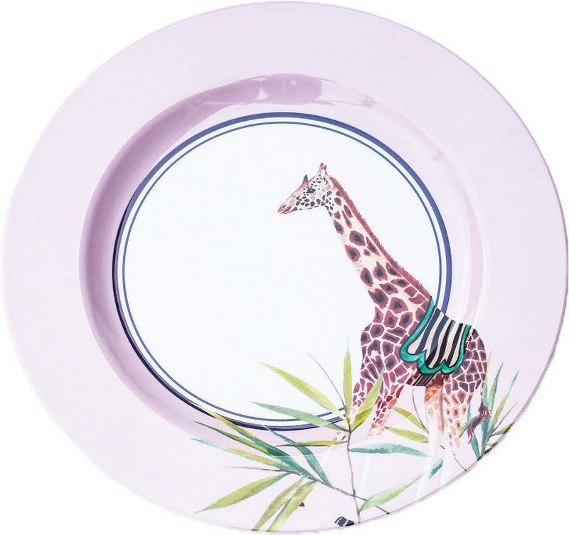YE - Box of 4 assorted 26 cm melamine plates
