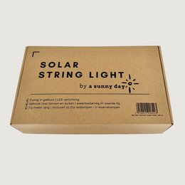 7,5 meter SOLAR lichtsnoer met 25 LED lampen