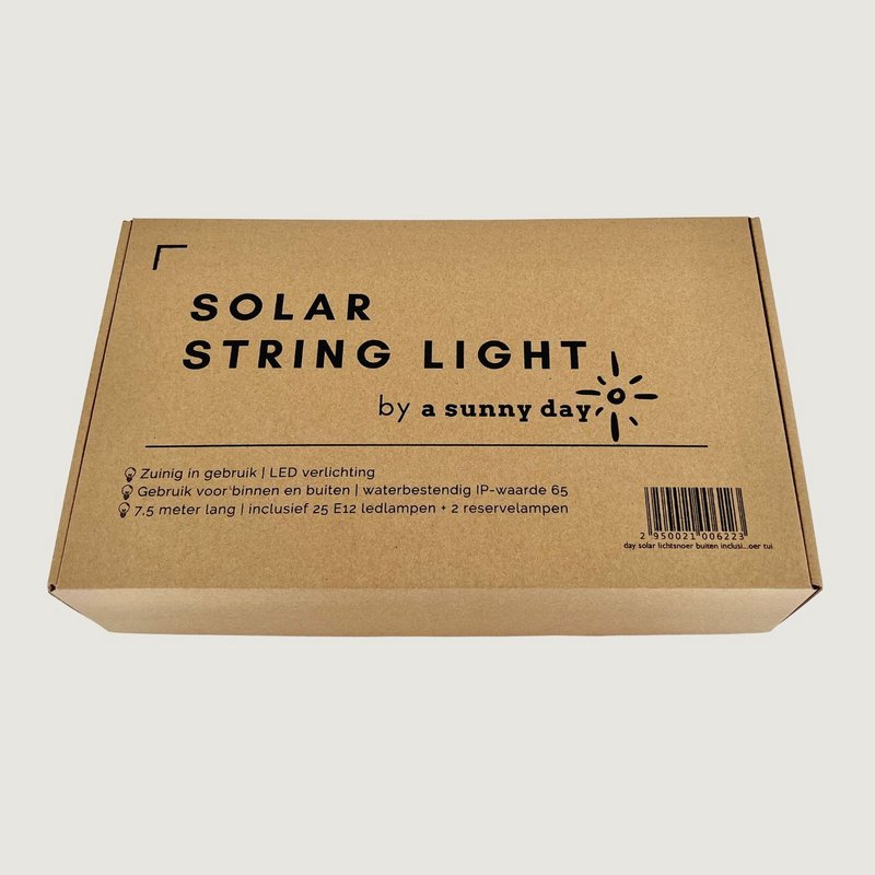 7,5 meter SOLAR lysledning med 25 LED lamper