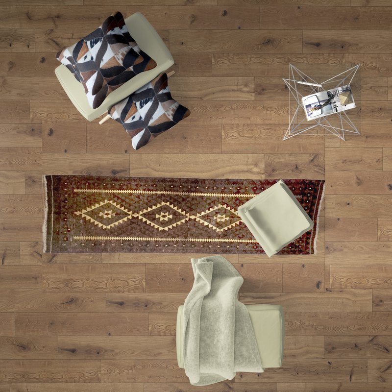 Camino kilim irlandés hecho a mano