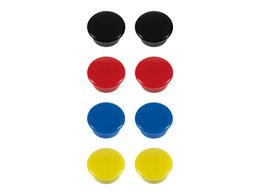 Magnete Westcott confezione assortita da 8 pz. 15mmx8mm 100gr. tappo: 3-4 fogli 80gr. carta