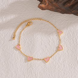 Ins Love armband roestvrij staal druipend hart armband mode Valentijnsdag sieraden cadeau