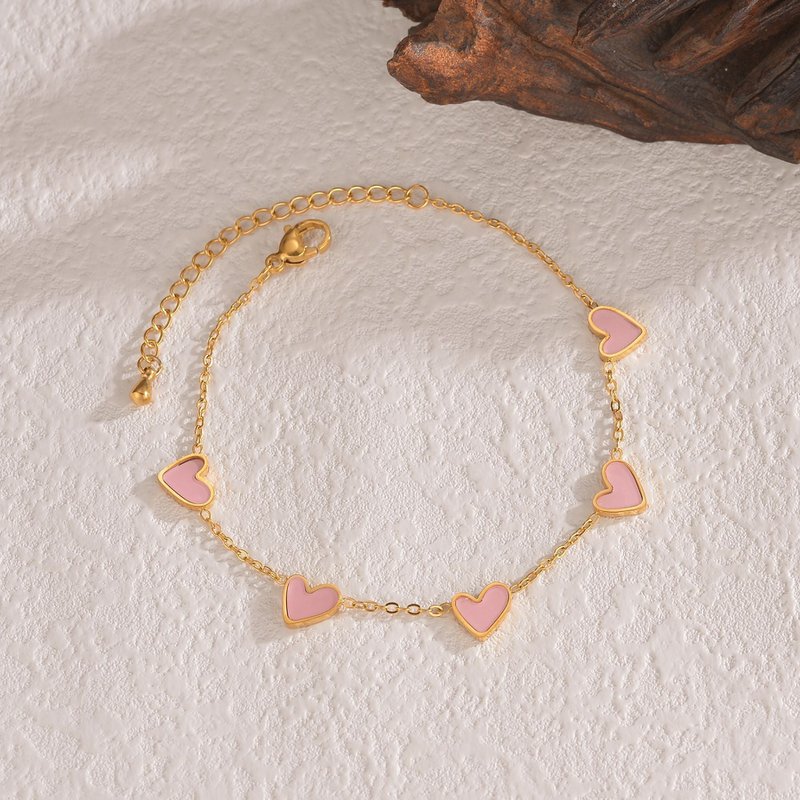 Ins Love armband roestvrij staal druipend hart armband mode Valentijnsdag sieraden cadeau