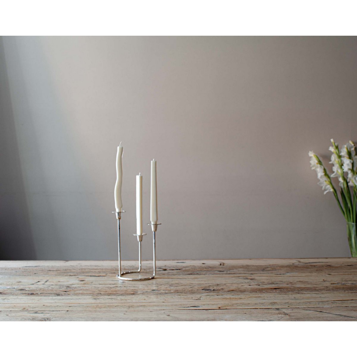 Trio Set Abstrakte Spitzkerzen