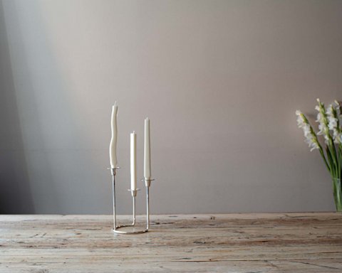 Trio Set Abstrakte Spitzkerzen
