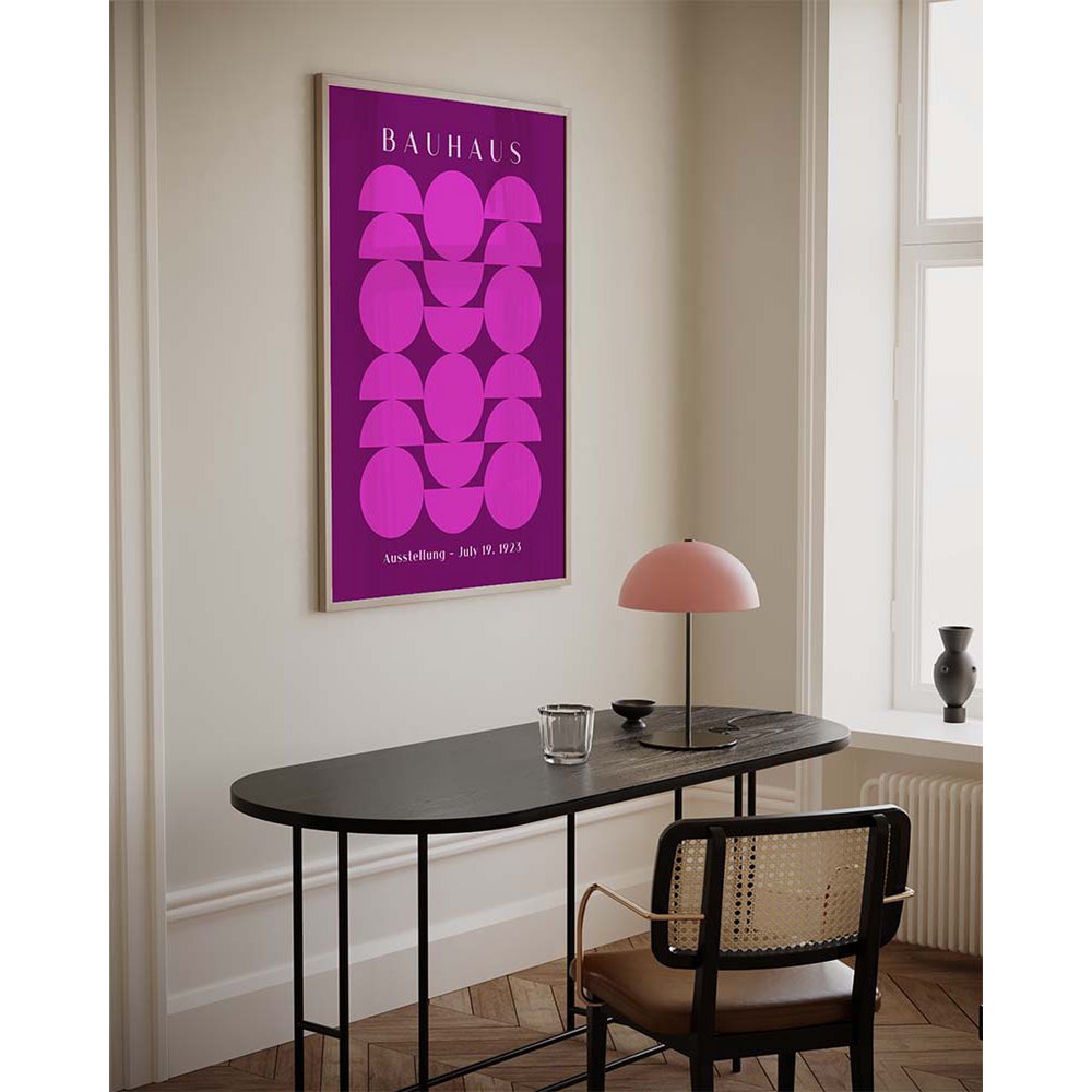 Bauhaus Ausstellung 1925 Paars en Roze - Poster