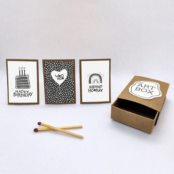 DIY Mini Art - Joyeux Anniversaire (4 pcs)
