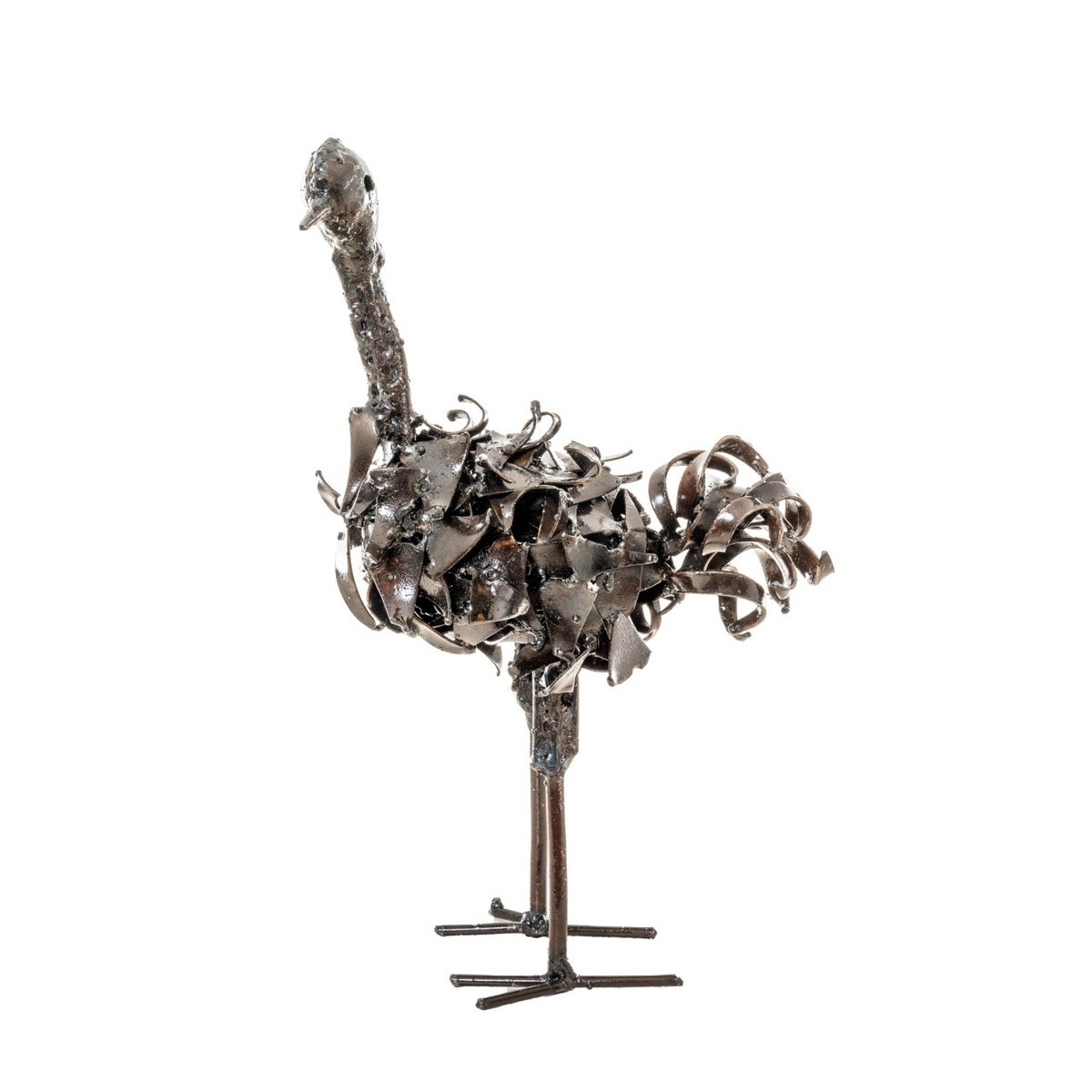 METAL NATURAL SMALL OSTRICH