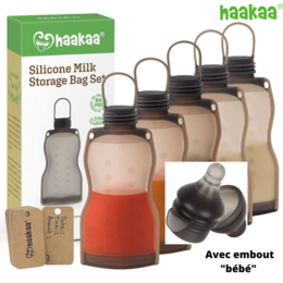 Haakaa Wiederverwendbare Silikon-Aufbewahrungstasche 260ml