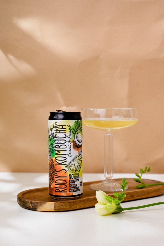 Rudys Real Coconut & Ananas Kombucha (24x330ml)