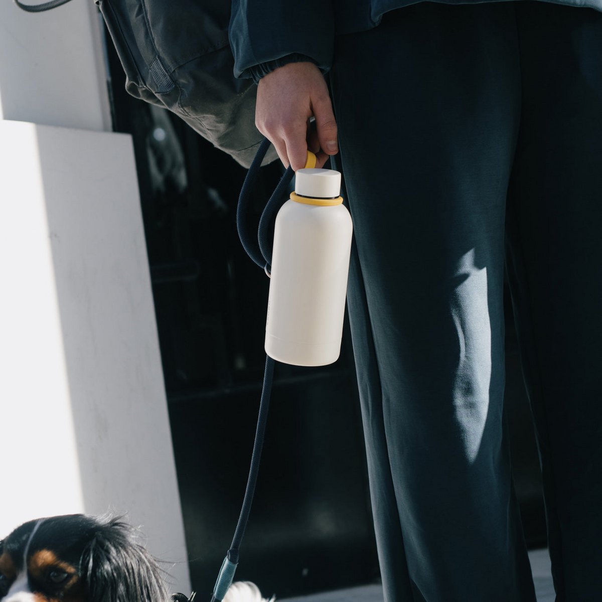 ISOLIERTE WIEDERVERWENDBARE FLASCHE 350ML - ELFENBEIN