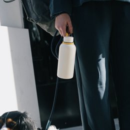 ISOLIERTE WIEDERVERWENDBARE FLASCHE 350ML - ELFENBEIN