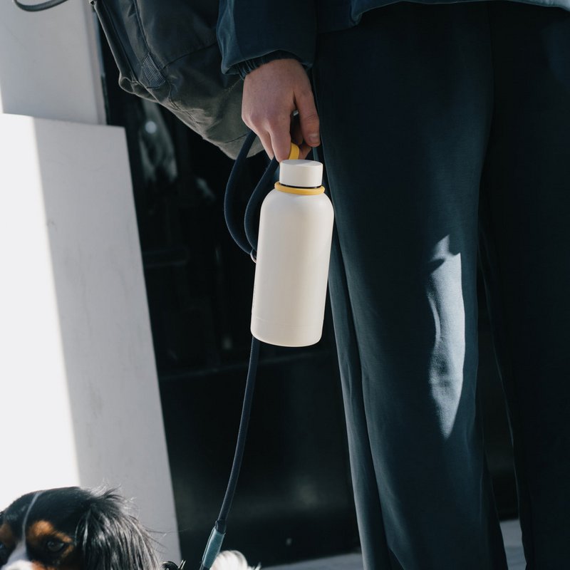 ISOLIERTE WIEDERVERWENDBARE FLASCHE 350ML - ELFENBEIN