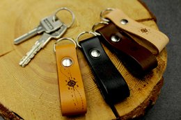 Schlüsselanhänger / Schlüsselanhänger aus Leder - Windrose