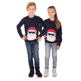 Sweater de Navidad Niños - Santa Claus Navy