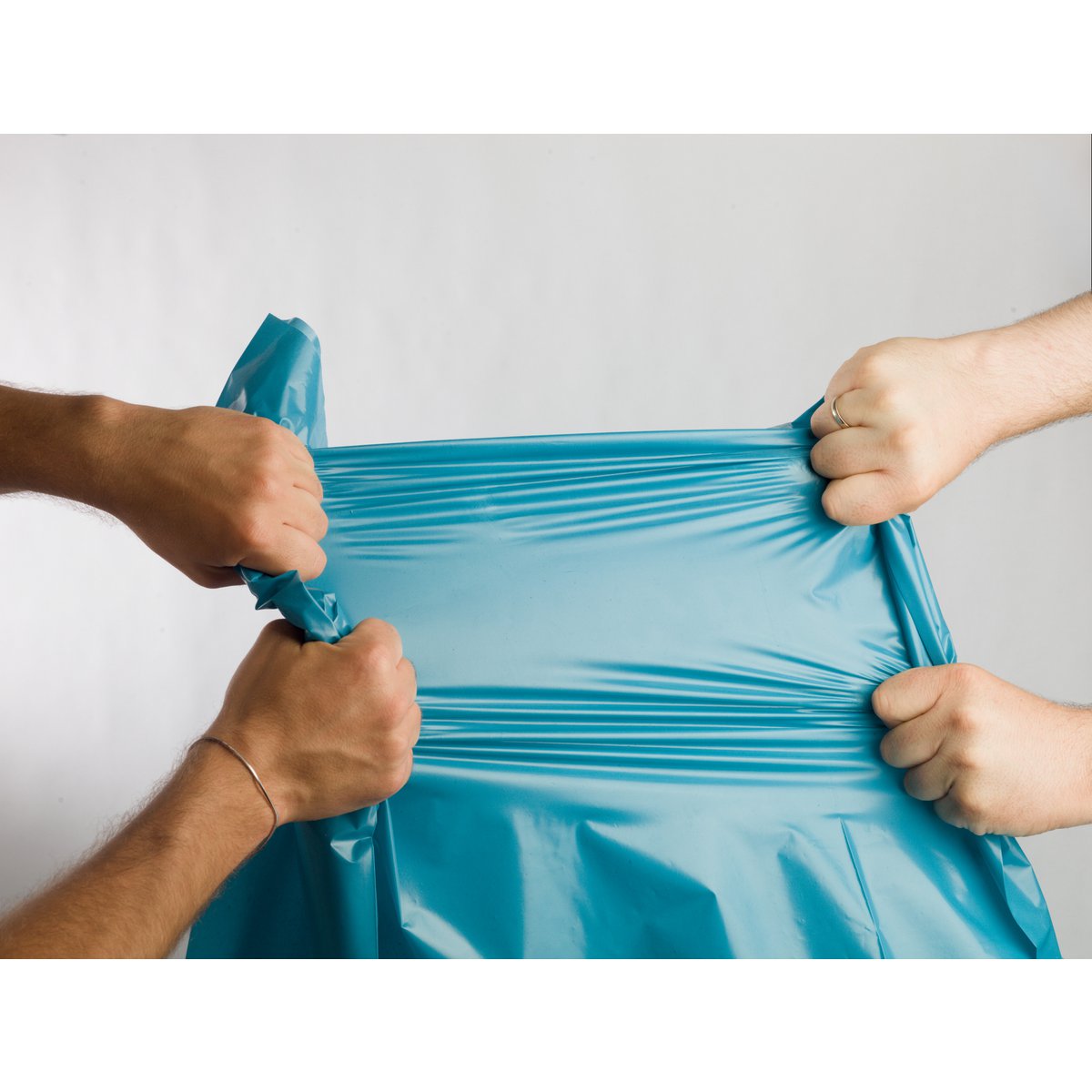 Recycelte Hochleistungs-Müllsäcke 120 l, 70 µm, blau