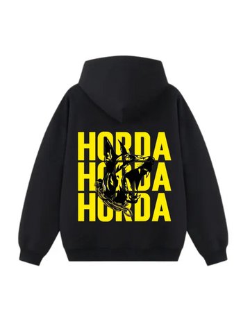 Felpa Dobermann Yellow Boxy Fit 380g Cotone Garzato | Horda Brand