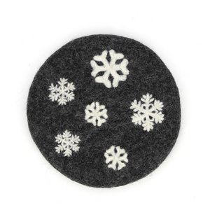 Coaster SNOWFLAKES, felt