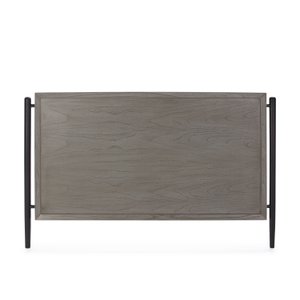 CABECERO 160X6X110 MADERA GRIS/NEGRO/METAL NEGRO TH2648722