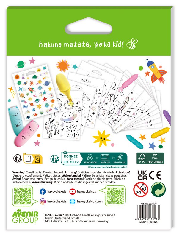 Mini livre de coloriage - Espace