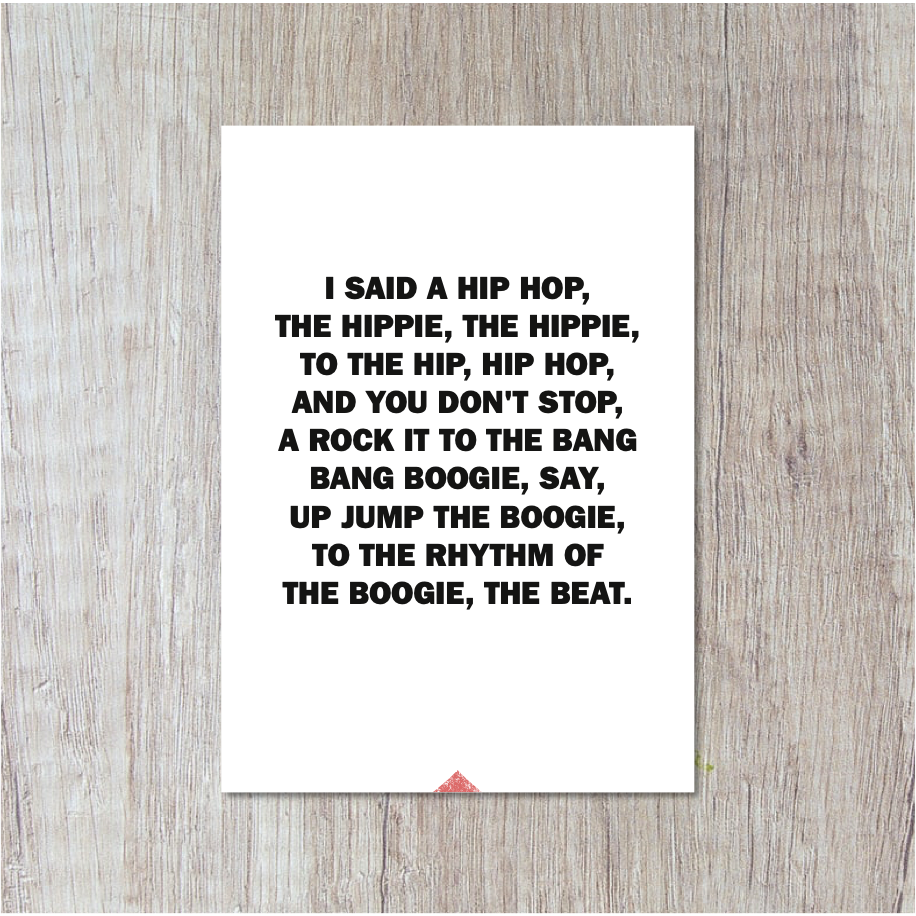 Postcard | I Said A Hip Hop ...
