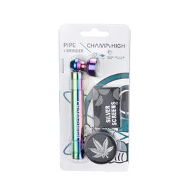 Kit Pipe + Grinder 'Rainbow' (mini) x24