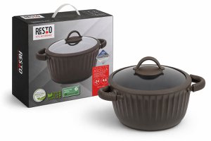 Resto Ascella Braadpan – 4.6 L – Met Deksel – PFAS-vrije Antiaanbaklaag – Geschikt voor Inductie & Alle Warmtebronnen – Gerecycled Aluminium