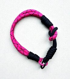 Keychain - Cell Phone Strap - Pink Black