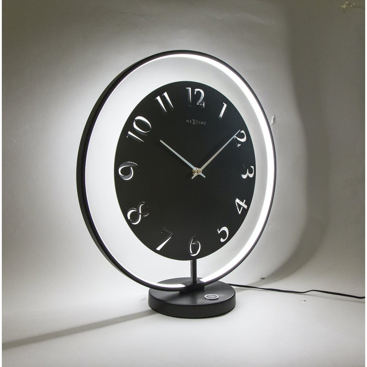 Tafelklok - 40 x 40,5 cm - Metaal - Lichtunit - 'Ting Table'