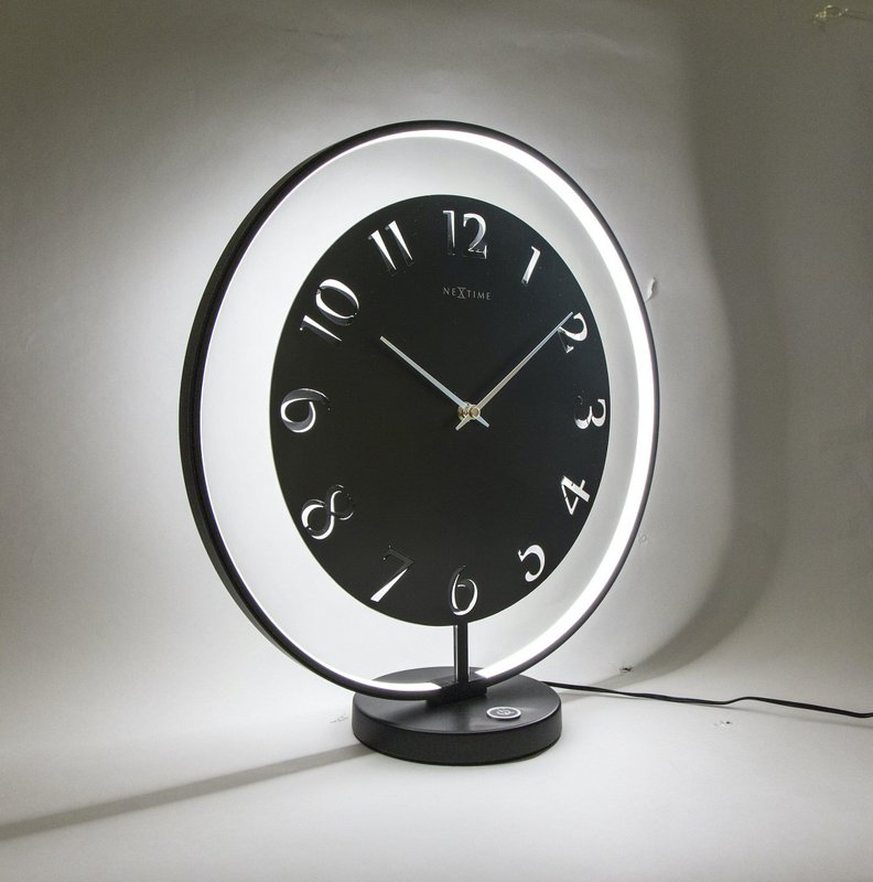 Horloge de table - 40 x 40,5 cm - Métal - Unité lumineuse - 'Ting Table'