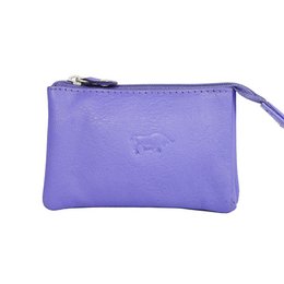Leather Key Pouch In 11 Colors - With Zipper And Key Rings - Arrigo