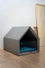 Pethome Perfektes Haus für einen Hund und eine Katze - hellgrau/recycelt